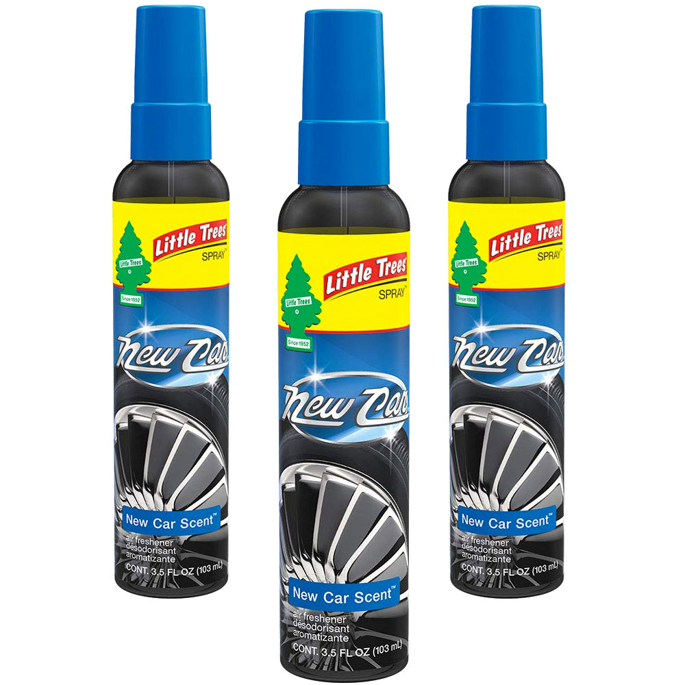 Little Trees Spray Car Air Freshener 3-PACK (New Car Scent) by GOSO Direct